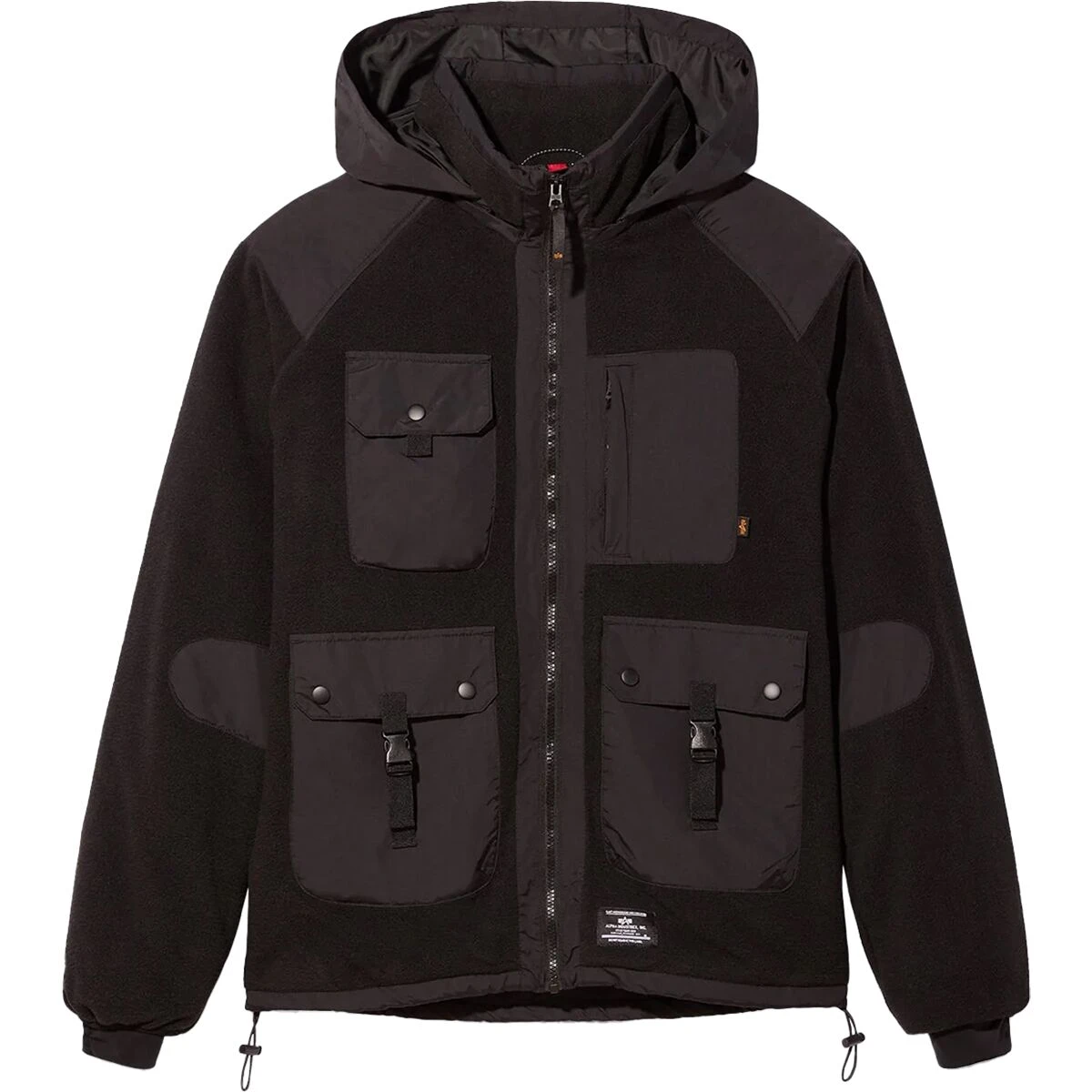 Alpha Industries Mixed Media Fleece Full-Zip Hoodie - Men's 8 Alpha Industries Mixed Media Fleece Full-Zip Hoodie - Men's - Image 6