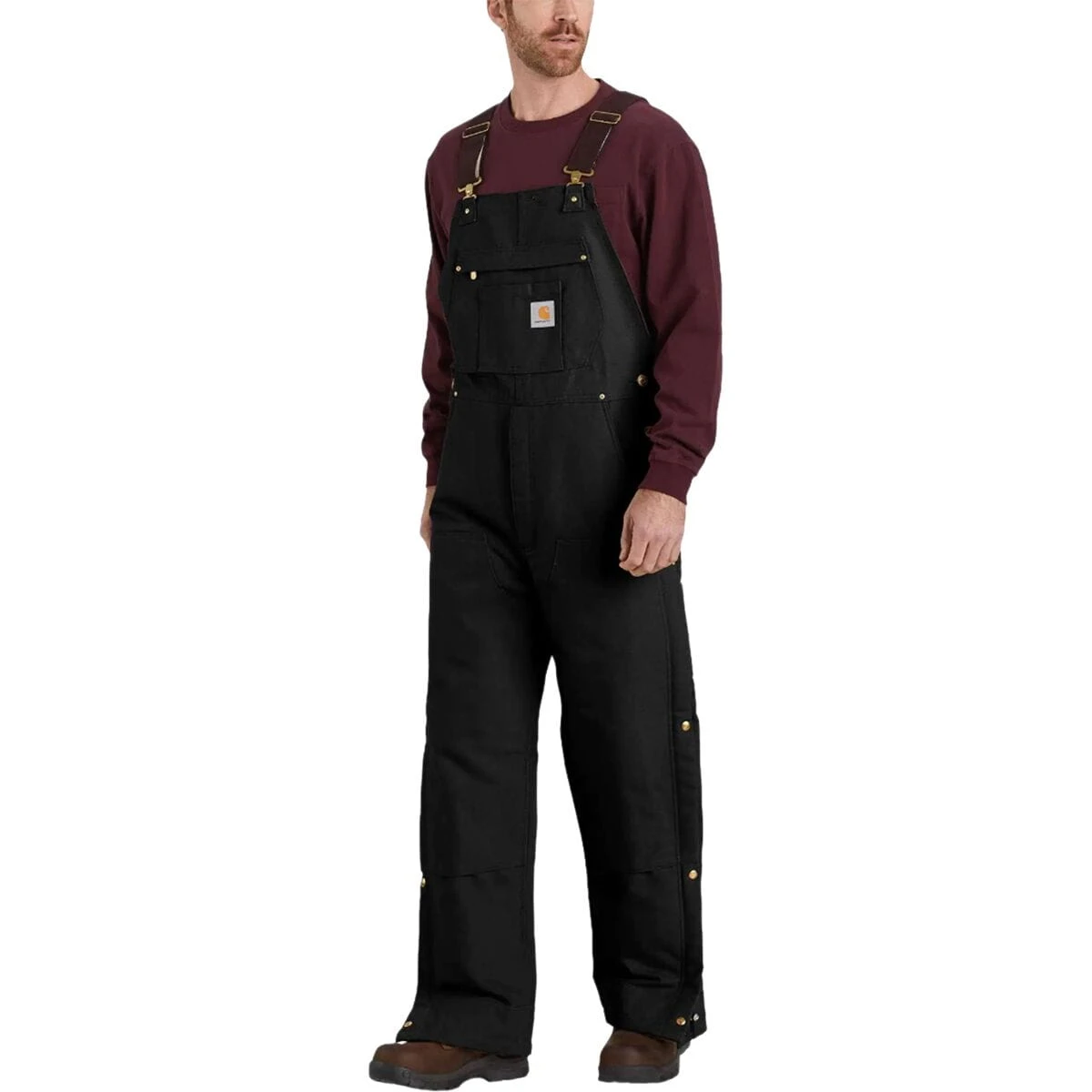 Carhartt Firm Duck Insulated Bib Overall - Men's 4 Carhartt Firm Duck Insulated Bib Overall - Men's - Image 2