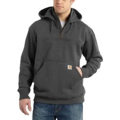 Carhartt Rain Defender Paxton Hooded Mock-Zip Sweatshirt - Men's