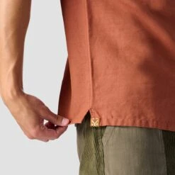 Textured Cotton Short-Sleeve Button Up - Men's -Unicus Shop COCSHE D10