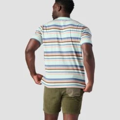 Stoic Short-Sleeve Striped T-Shirt - Men's -Unicus Shop EGGBLUSTR D3