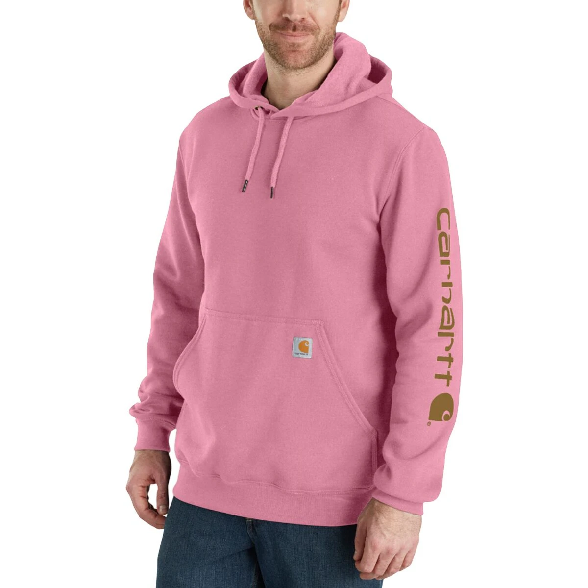 Carhartt Midweight Signature Sleeve Hooded Sweatshirt - Men's 14 Carhartt Midweight Signature Sleeve Hooded Sweatshirt - Men's - Image 12
