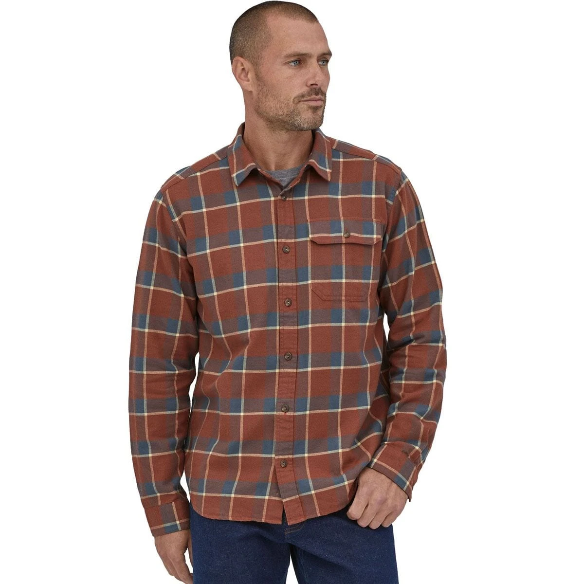 Patagonia Long-Sleeve Cotton In Conversion Fjord Flannel Shirt - Men's 5 Patagonia Long-Sleeve Cotton In Conversion Fjord Flannel Shirt - Men's - Image 3