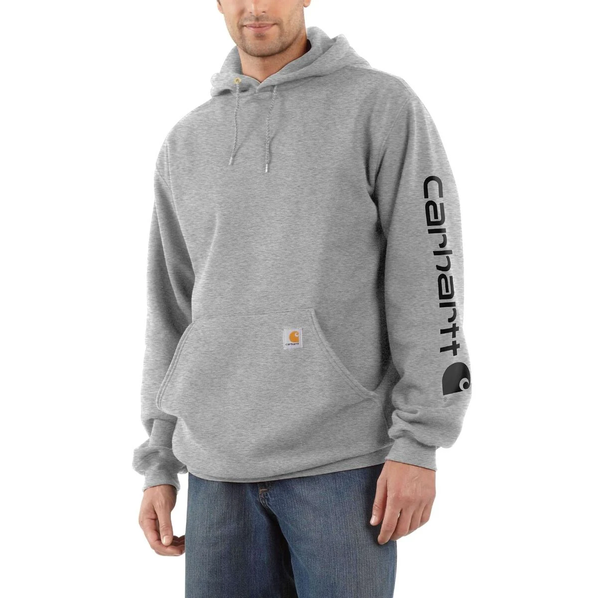 Carhartt Midweight Signature Sleeve Hooded Sweatshirt - Men's 5 Carhartt Midweight Signature Sleeve Hooded Sweatshirt - Men's - Image 3