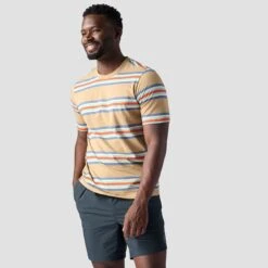 Stoic Short-Sleeve Striped T-Shirt - Men's -Unicus Shop KELSTR