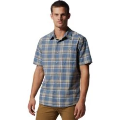 Mountain Hardwear Big Cottonwood Short-Sleeve Shirt - Men's 19 Mountain Hardwear Big Cottonwood Short-Sleeve Shirt - Men's -Unicus Shop LIZIHAPL