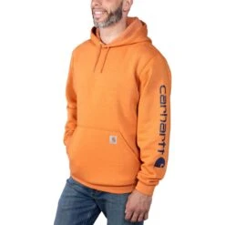 Carhartt Midweight Signature Sleeve Hooded Sweatshirt - Men's 22 Carhartt Midweight Signature Sleeve Hooded Sweatshirt - Men's -Unicus Shop MARHEAA
