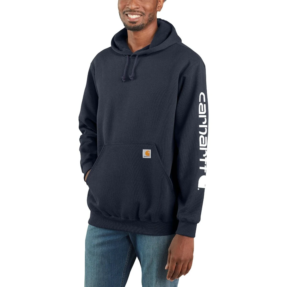 Carhartt Midweight Signature Sleeve Hooded Sweatshirt - Men's 12 Carhartt Midweight Signature Sleeve Hooded Sweatshirt - Men's - Image 10
