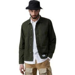 Alpha Industries Contrast Shirt Jacket - Men's -Unicus Shop OG107GRE