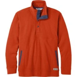Outdoor Research Trail Mix Snap Pullover Fleece - Men's -Unicus Shop RED 2