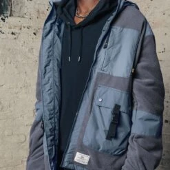 Alpha Industries Mixed Media Fleece Full-Zip Hoodie - Men's 16 Alpha Industries Mixed Media Fleece Full-Zip Hoodie - Men's -Unicus Shop SLABLU D6