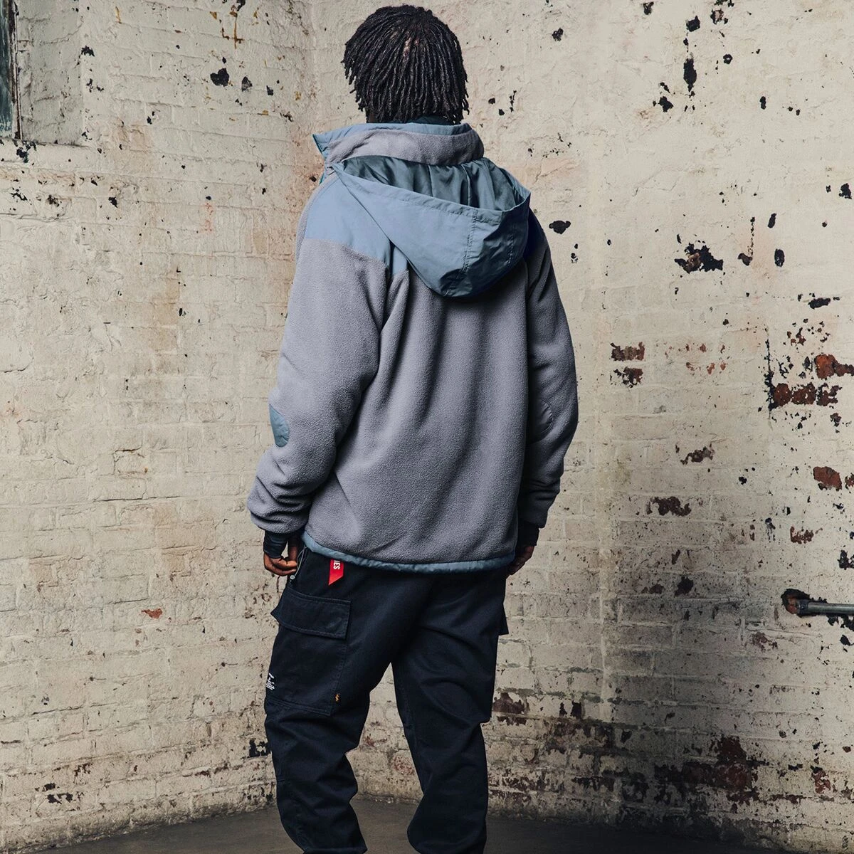 Alpha Industries Mixed Media Fleece Full-Zip Hoodie - Men's 10 Alpha Industries Mixed Media Fleece Full-Zip Hoodie - Men's - Image 8