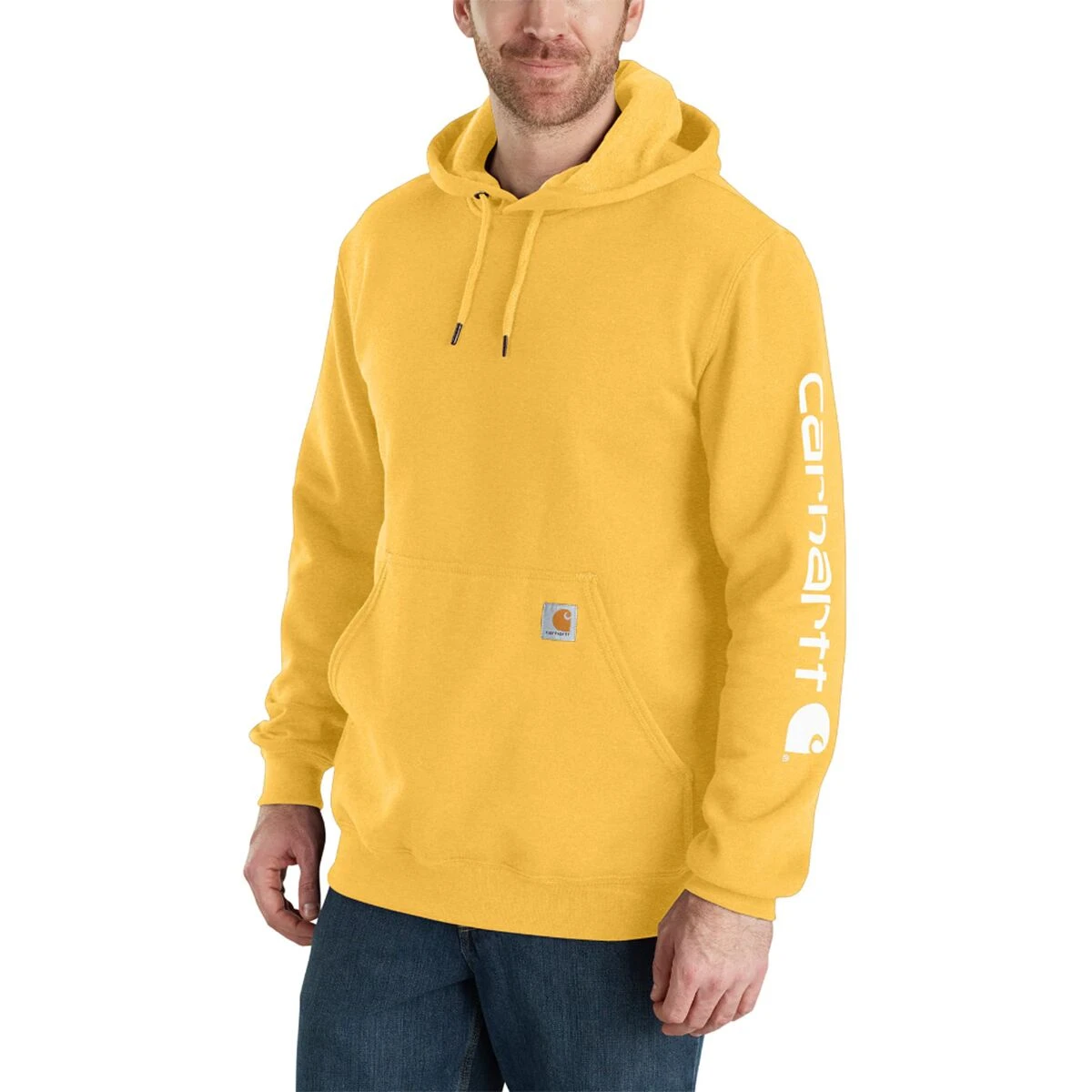 Carhartt Midweight Signature Sleeve Hooded Sweatshirt - Men's 13 Carhartt Midweight Signature Sleeve Hooded Sweatshirt - Men's - Image 11