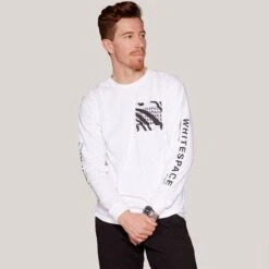 Logo Long-Sleeve T-Shirt - Men's -Unicus Shop WHI 1