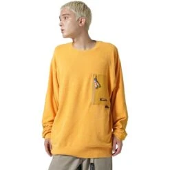 Mole Knit Crew Sweatshirt - Men's -Unicus Shop YEL